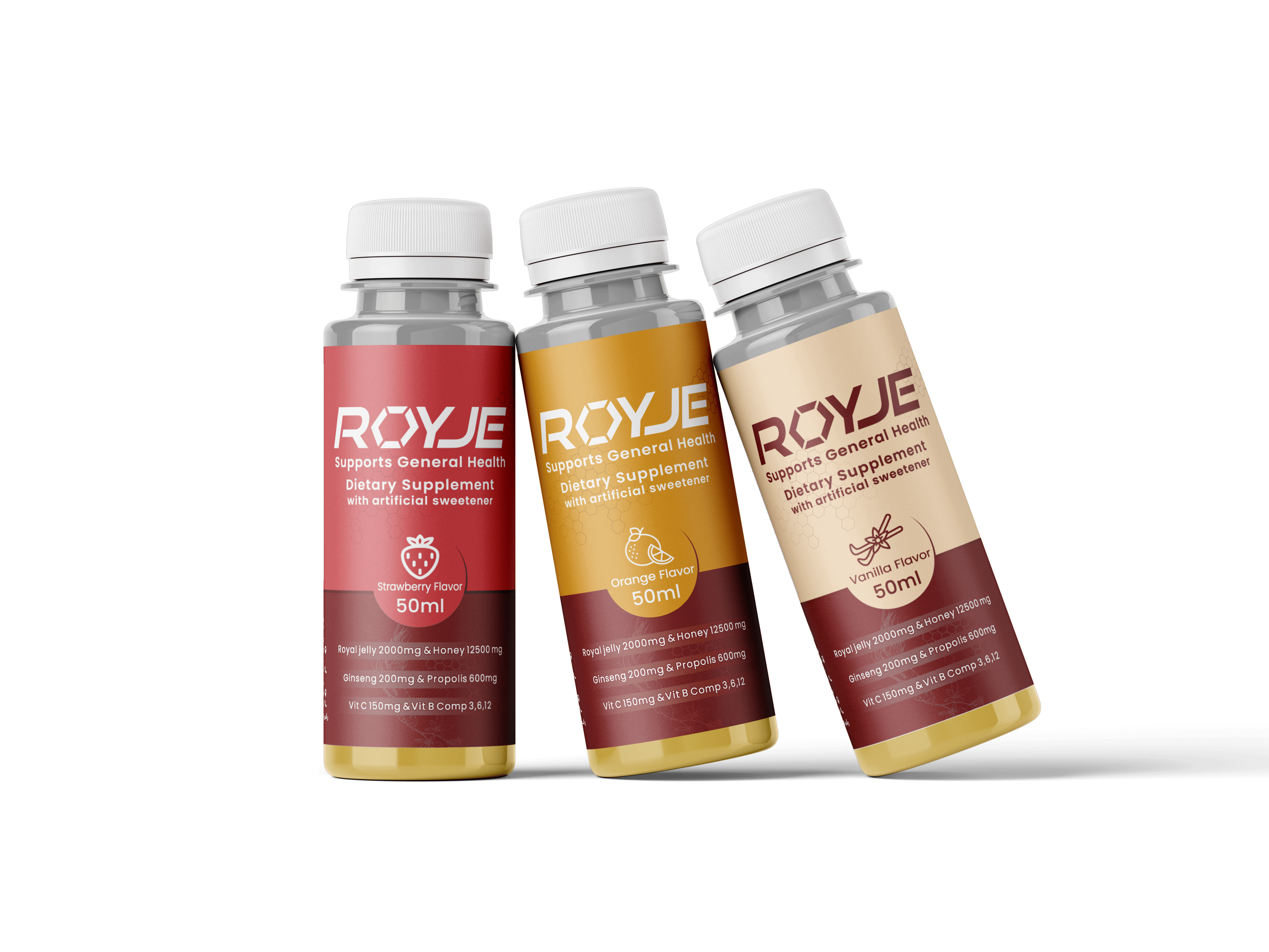 ROYJE Natural Energy Shot for Men 6 Pack (6 × 50ml)