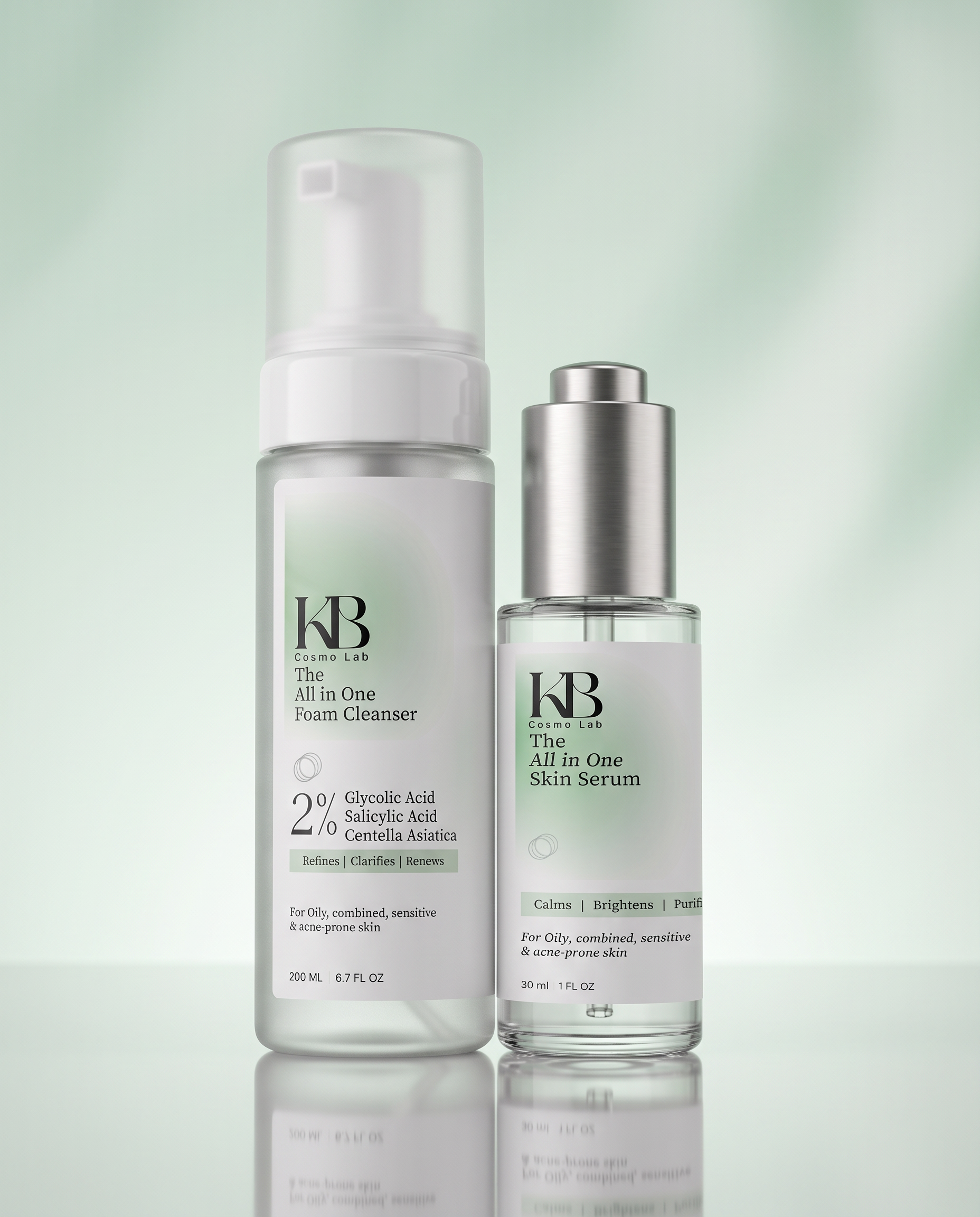 KB The All-in-One Bundle ( Foam Cleanser + Serum )