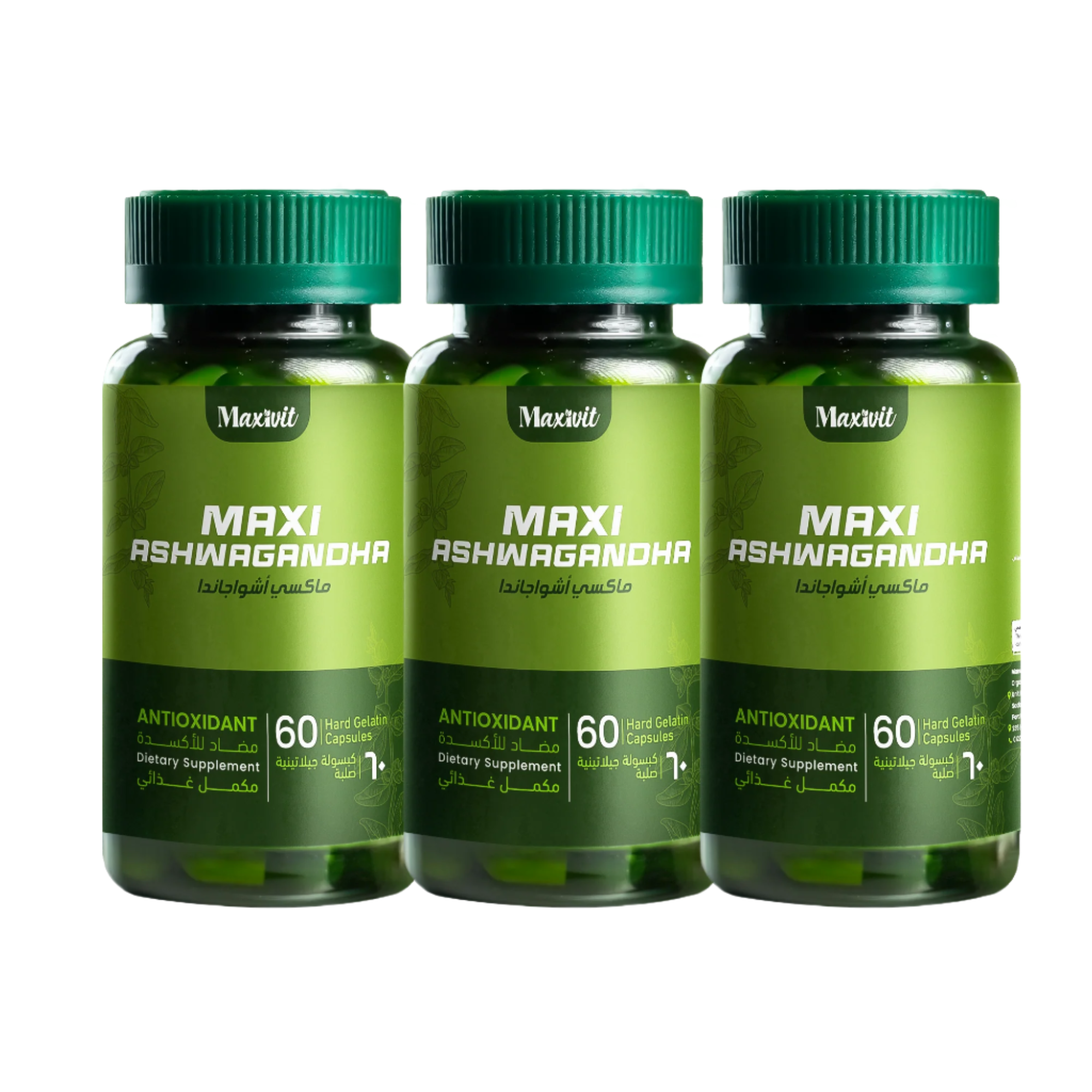 Maxi Ashwagandha - 60 Capsules X3