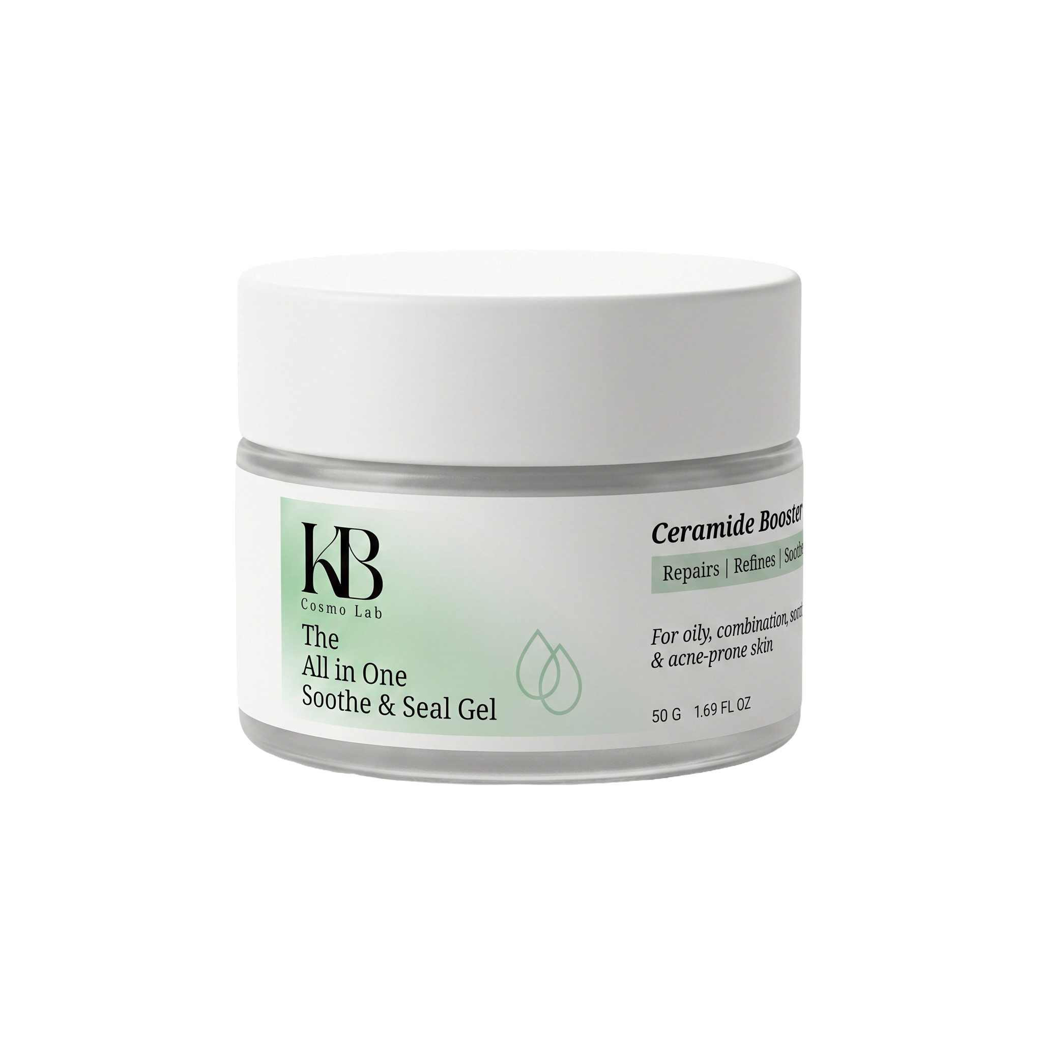 KB Cosmo Lab All in One Soothe & Seal Gel | Barrier Repair Moisturizer with Ceramides
